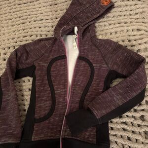 Lululemon Purple and Black Zip-Up Hoodie
